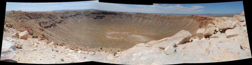 This thing is too big to get a proper picture of. Meteor Crater in Arizona is just one of those things you have to go and see for yourself. The pictures do it no justice at all.